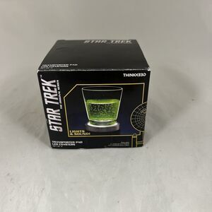 Star Trek Transporter Pad Drink Coasters w/ LED & Sound Set of 4 New